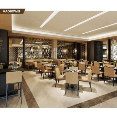 China Modern stijl High End Laminate/Veneer Edge Banding Restaurant stoel en eettafel Te koop