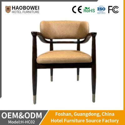 China Customization Solid Wooden Leather Luxury Restaurant Chair for Modern Home Dining Room for sale