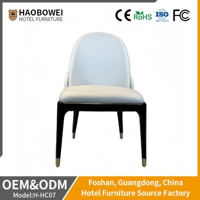 China Silla de madera de cuero moderna para el hotel Muebles Restaurante Sala de comidas Casa Diseño moderno en venta