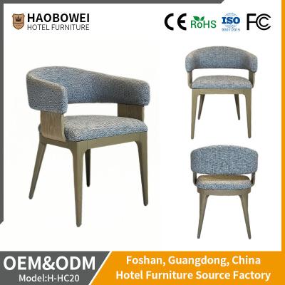 China Silla de madera sólida para comedor Muebles de hotel con marco de madera de ceniza personalizados en venta