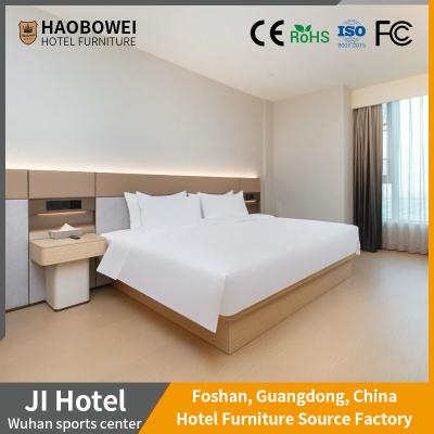 China Return refunds Modern Bed Furniture Set for 3 Star Hotel Bedroom Villa in Foshan for sale