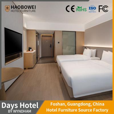 China Get the Best Deals on 4 Four Star Resort Hotel Bedroom Furniture Sets Double Bed Room à venda