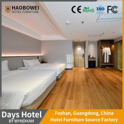 China Customized 4 Four Star Hotel Furniture Set For Business Standard Double Bed Room for sale