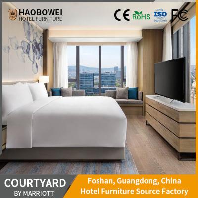 Chine US Payment Foshan 4 Star King Size Bedroom Headboard Marriott Resort Hotel Furniture Set à vendre