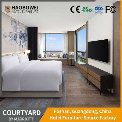 China Furniture Foshan Headboard Marriott Modern Luxury Hotel Standard King Size Bedroom Set for sale