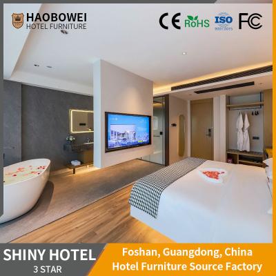 China ISO 14184 Standard Foshan Hotel Furniture Modern Luxury King Size Bedroom Custom Headboard à venda