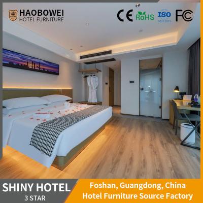 China Customized Modern Standard King Size 3 Star Bedroom Set for Hotel Furniture in Foshan for sale