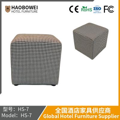 China Haobowei Kommode Warmverkauf Klassiker Schlafzimmer Schwarz-Weiß Gitter Make-up Hocker zu verkaufen