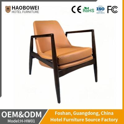 China                    Wholesale Modern Durable Solid Wood PU Leather Living Room Hotel Furniture Chair              for sale