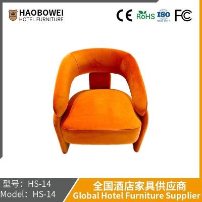 Cina Designer Living Room Divano Chair Leisure, Scandinavian Furniture Network Red Back Single Chair Luxury Armrest Stole in tessuto in vendita