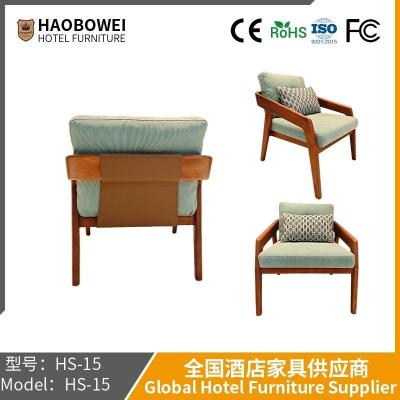 China Silla de sofá de muebles de Haobowei Medieval luz francesa retro Silla de sofá simple Salón Balcón Dormitorio Diseñador Silla informal de madera sólida en venta