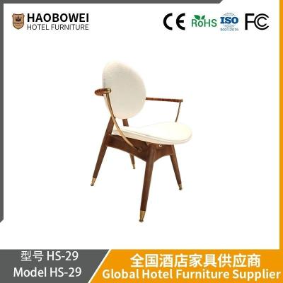 China                    Cream Wind Dining Chair Home Solid Wood Back Designer Chair Model Room Dining Table and Chair Internet Celebrity Restaurant Stool              for sale