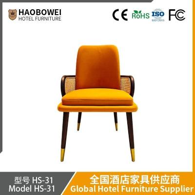 China Haobowei Western Restaurant Solidwood Wicker Sofa Thema Restaurant Teerestaurant Hot Pot Store Kaffeehaus Stuhl zu verkaufen