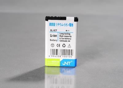 China baterías para teléfono BL-5CT 3.7v de la célula de Nokia de la capacidad plena del Li-ion 1000mAh en venta