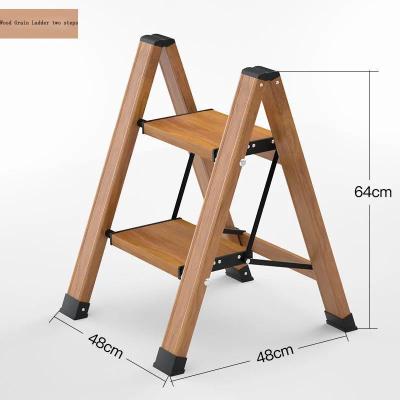 China Aluminum Portable Folding Ladders 2 or 3 Folding Step Stool Lightweight Folding Step Ladder Home Ladder for sale