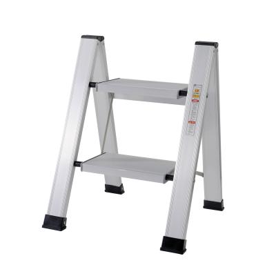 China Aerospace Aluminum Folding Ladders Midoli White2-step Household Ladder for sale