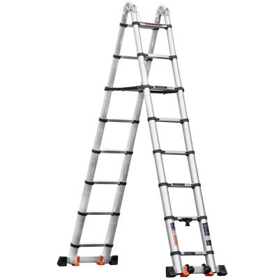 China Telescopic Folding Ladders Aluminum Alloy Multifunctional Wide Ladder for sale