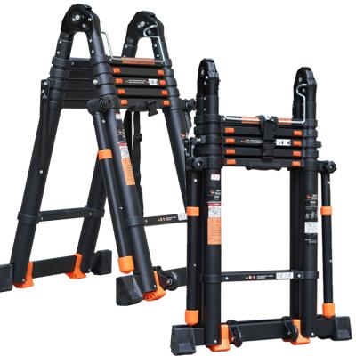 China Folding Ladders Factory Direct Sale Adjustable Folding Telescopic Multifunctional Aluminum Ladder for sale