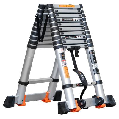 China Super load-bearing multifunctional telescopic ladder of folding ladders, household folding ladder and portable stairs for sale