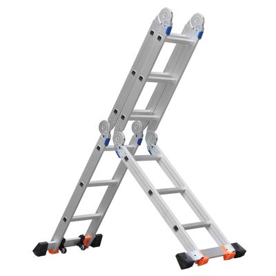 China High Quality Cheap Folding Ladders Hot Selling Price Aluminum Alloy Wide Step Ladder for sale