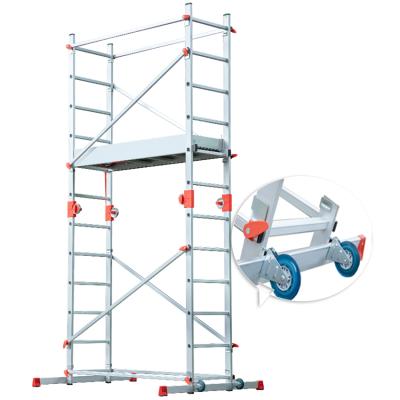 China Craftsman Aluminum scaffolding with deflectors for variable vertical ladders used in building construction for sale