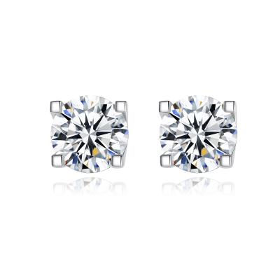 China CZCITY CLASSIC Simple Women Fashion Bling Diamond S925 Silver Moissanite Stud Earring 2021 New For Man for sale