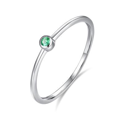 China CLASSIC High Quality CZCITY 925 Silver Ring For Women Round Gemstone Setting 3colors Sterling Sliver Ring Set for sale