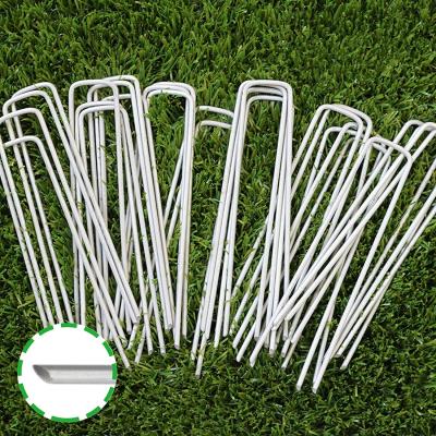 China Flat Type Sod Nail Turf Staple Netting U Type Nail Gardening for sale