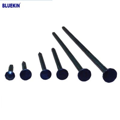 China 2mmx25mm Flat Fastener Carbon Steel Black Concrete Nail for sale