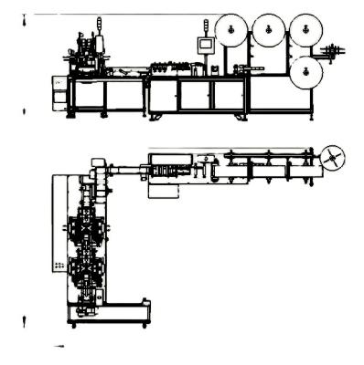 China DTT 800 new product disposable flat mask production machine for sale