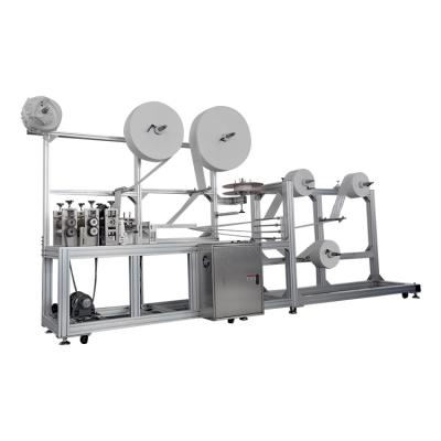 China Automatic Folding Mask Making Machine All In One Elastic Surgical Non Woven Mask Making Machine for sale