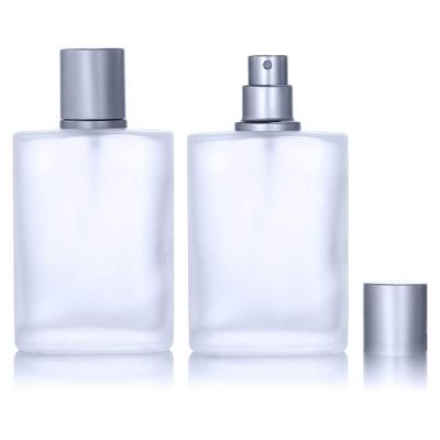 China Cheap Cosmetic Professional Manufacture 30/50/100ml Frosted Perfume Bottle Empty Glass Perfume Bottles for sale