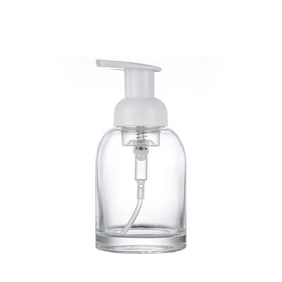 China Wholesale High Quality Glass Household Products 250ml 375ml Soap Foam Pump Bottle With Pump for sale