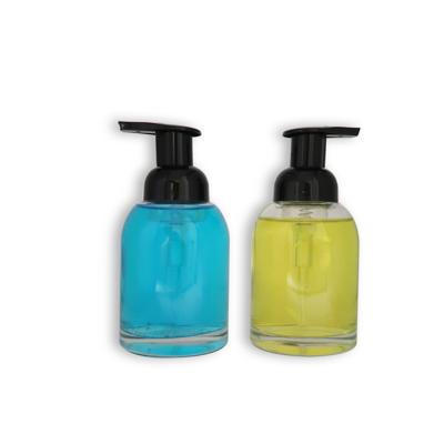 China Personal Care 250ml 375ml Luxury Wide Mouth Glass Bottle Hand Soap Bottles for sale