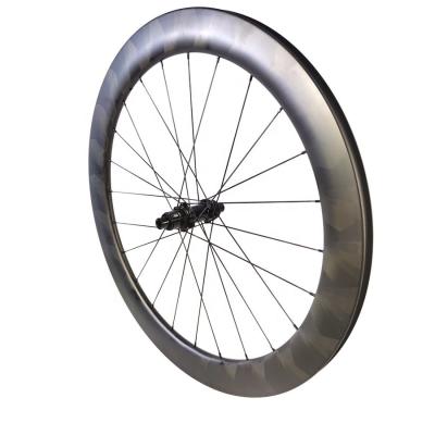 China Road Bikes XDR Front Wheel Race Superligh Bike Carbon Wheelset 60mm Carbon Wheels Tubular Blade Spoke 700C Disc Brake for sale