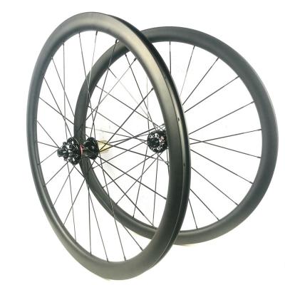 China Road Bikes Synergy 38MM Carbon Fiber Wheel 700C Road Disc Brake Wheel 791 792 Hub T700 Road Bike Wheels for sale