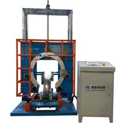 China Hotels packing machine for plastic pipe/PERT pipe stack packing machine/PVC garden hose packaging machine for sale