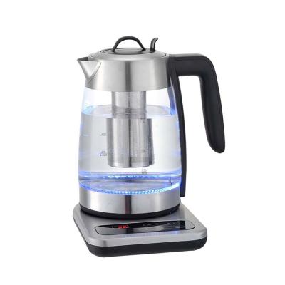 China 360 Degree Rotating Base HHB1805DT Durable Keep Warm High Quality Digital Glass Electric Tea Kettle for sale