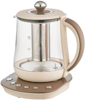 China 360 Termperature Rotation Control Milk Boiler Tea Base 1.5L Degree Hot Sale Keep Warm Digital Glass Electric Kettle for sale