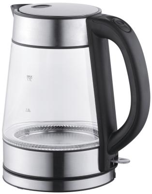 China 360 Degree Base 1.7L 2200W High Power Healty Glass Hot Selling Fast Boiling Electric Water Kettle for sale