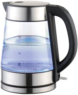 China 360 Degree 5 Rotation Base 1.7L Hot Sale 2200W Classic Design Fast Boiling Color Changing Healty Glass Electric Water Kettle for sale