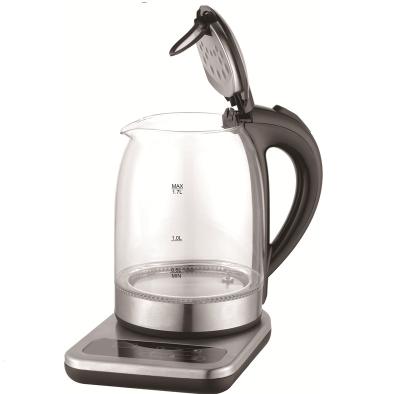 China 360 Degree Rotation Base HHB1796D Durable Multiple Function Digital Stainless Steel Glass Electric Water Kettle for sale