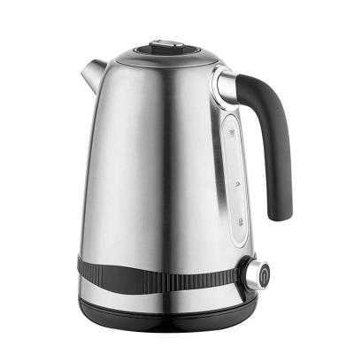 China 1.7L 360 Degree Rotating Base Keep Warm Temperature Setting Stainless Steel Digital Electric Kettle for sale