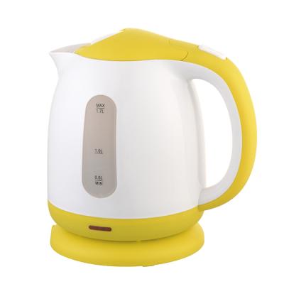 China 360 Degree Sales Promotion Wholesale 1.7L 2200W 304s/steel Base Heater Plastic Jug Electric Water Kettle for sale