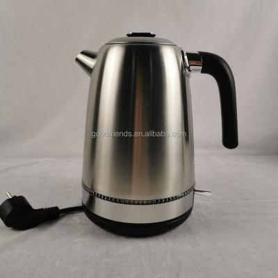 China OTTER 360 Degree Rotation Base Controller LED LIGHT 2200W Fast Heat Stainless Steel 1.7L Durable Electric Water Kettle Cordless for sale