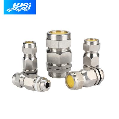 China Stainless Steel ATEX IECEx e d G Cable Gland Heavy Duty Ex Ex Wire for Simple Compression of Armored Cables for sale