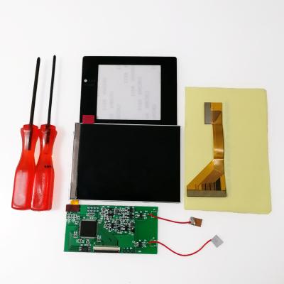 China Plastic Full Screen Display GBC IPS LCD Backlight For Gameboy Color LCD Screen Color Pattern Fit for sale