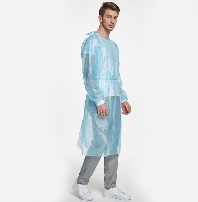 Китай Professional Disposable PE PP CPE protective waterproof surgical isolation gowns продается