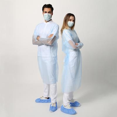 Китай Good quality PE/SMS disposable Laboratory Isolation Gown different colors non woven medical visitor gown продается