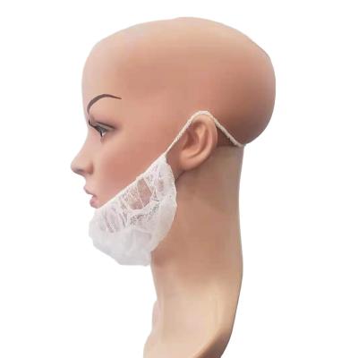 China Manufacturer Disposable PP Nonwoven Beard Cover Beard Protecting Net Beard Guard Covers used in food industry health care for sale